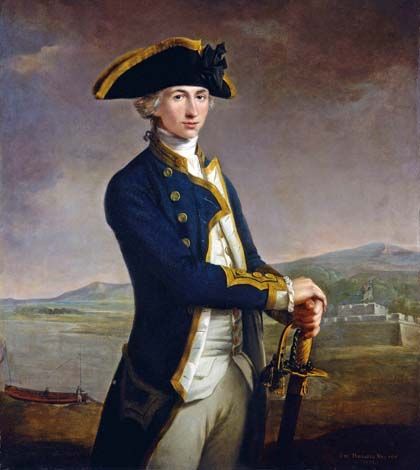 Painting of British Admiral