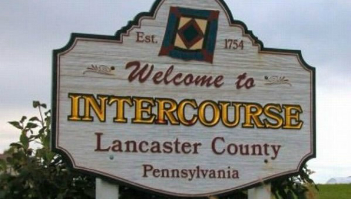 Entering Intercourse, PA