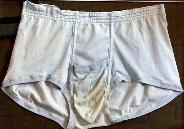 Soilded pair of tighty-whitey underwear