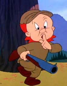 Doctor Elmer Fudd out for a day of hunting wabbits