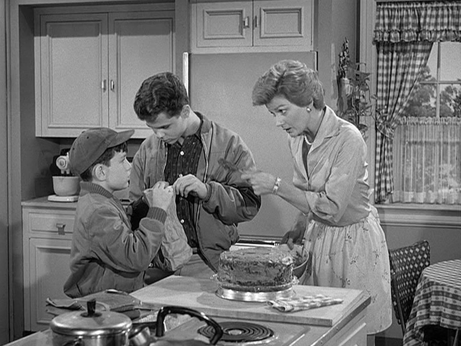 June Cleaver is yelling at the Beaver